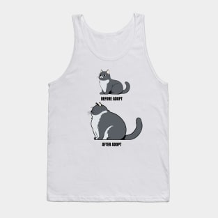 Humor for cat adoption Tank Top